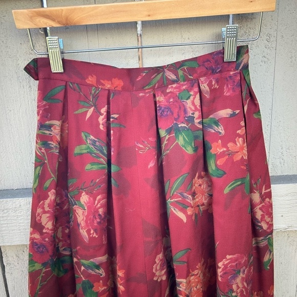 Abercrombie & Fitch Floral Maxi Skirt - Red and Green - Picture 9 of 10